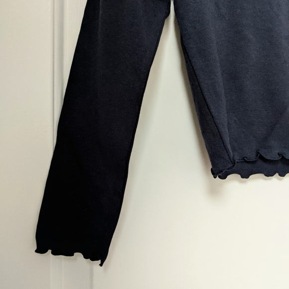 NWOT Girls Navy Scallop Crop Top - Picture 11 of 13